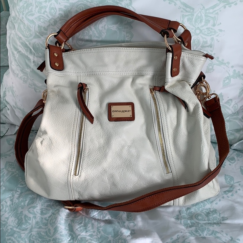 Cynthia Rowley leather tote bag